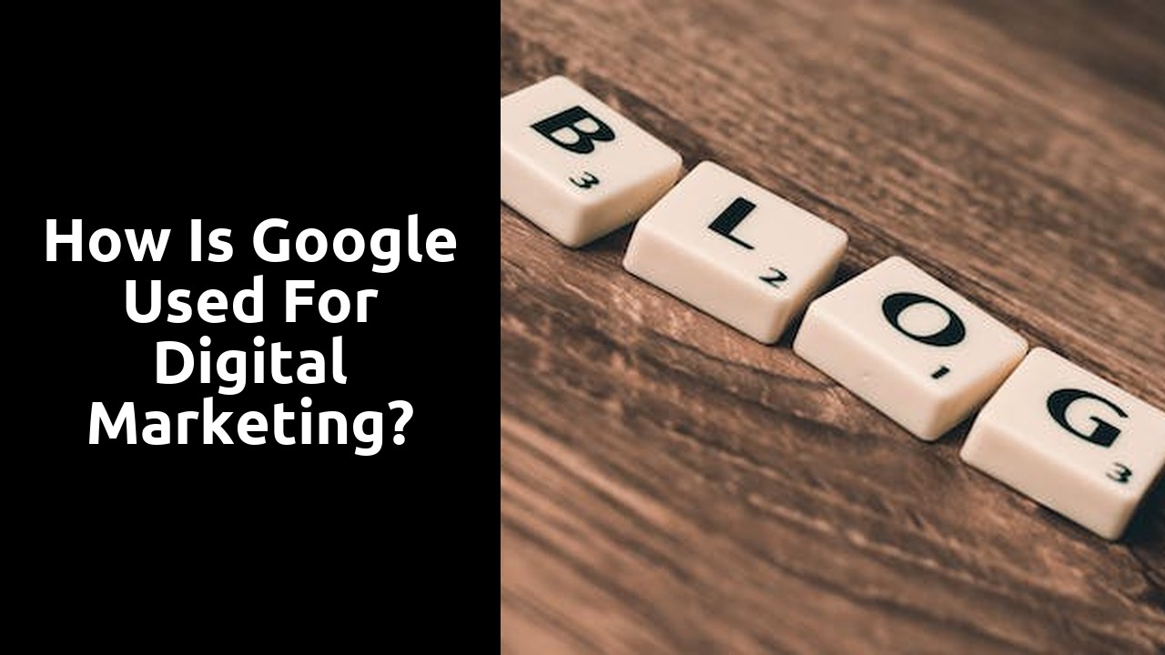 How is Google used for digital marketing?